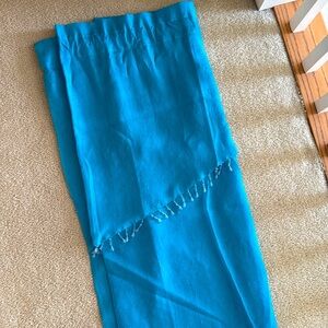 Two Pair Drapes with Beaded Trim